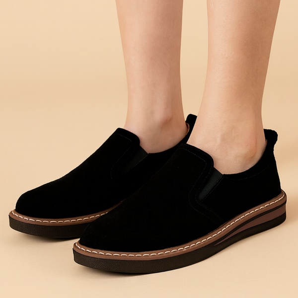 Louvelle™ | Mocassins Slip-On en Daim